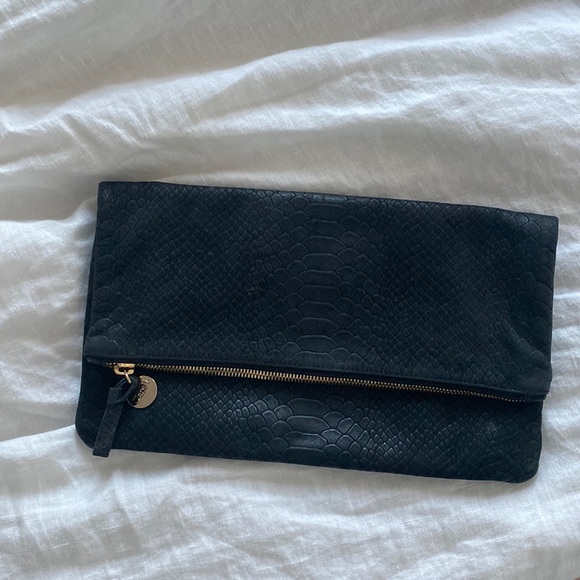 Clare V Bags Clare V Black Suede Pouch Poshmark